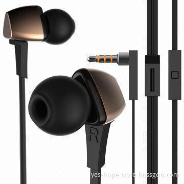 Mobile phone metal earphone for iPhone